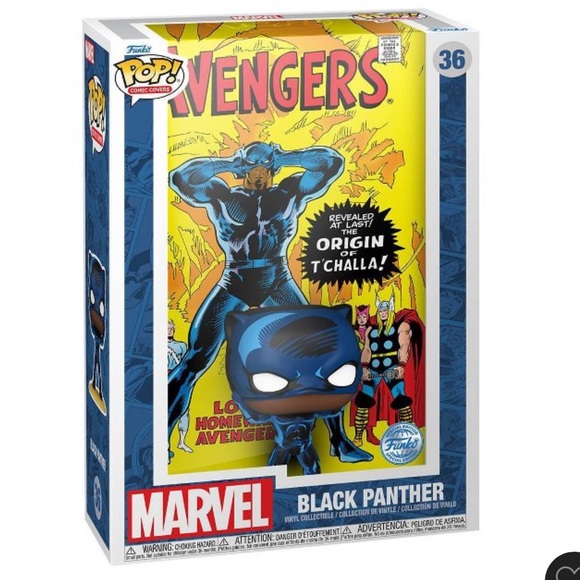 Funko POP! Comic Cover: Marvel - Avengers Black Panther Figure - Picture 2 of 6